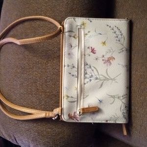 Floral wallet with 12 pockets including change pocket and pen holder